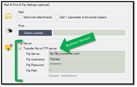 FTP Upload Feature