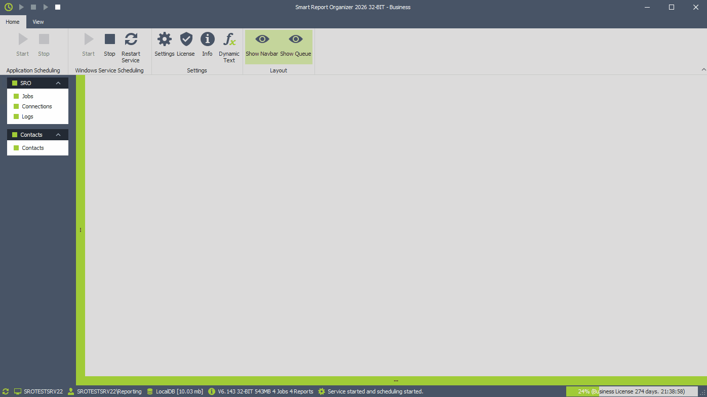 SRO Example: Configure Destination