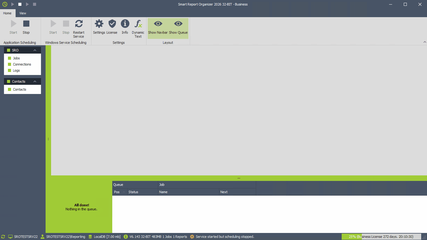 SRO Example: Dynamic Date Parameters