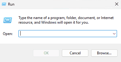 Open Windows Services Manager