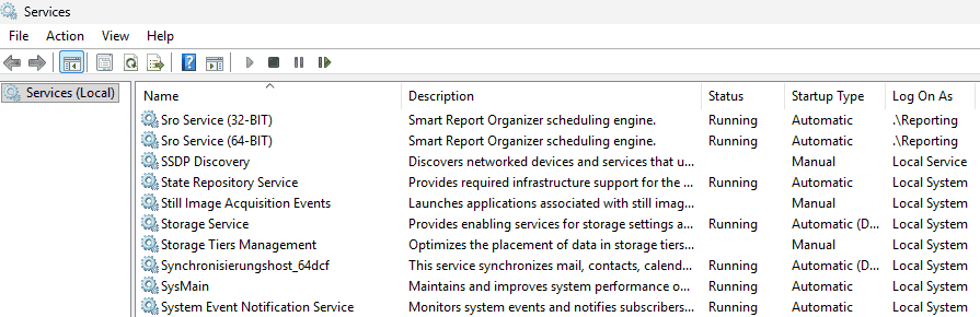 Stop Smart Report Organizer Service
